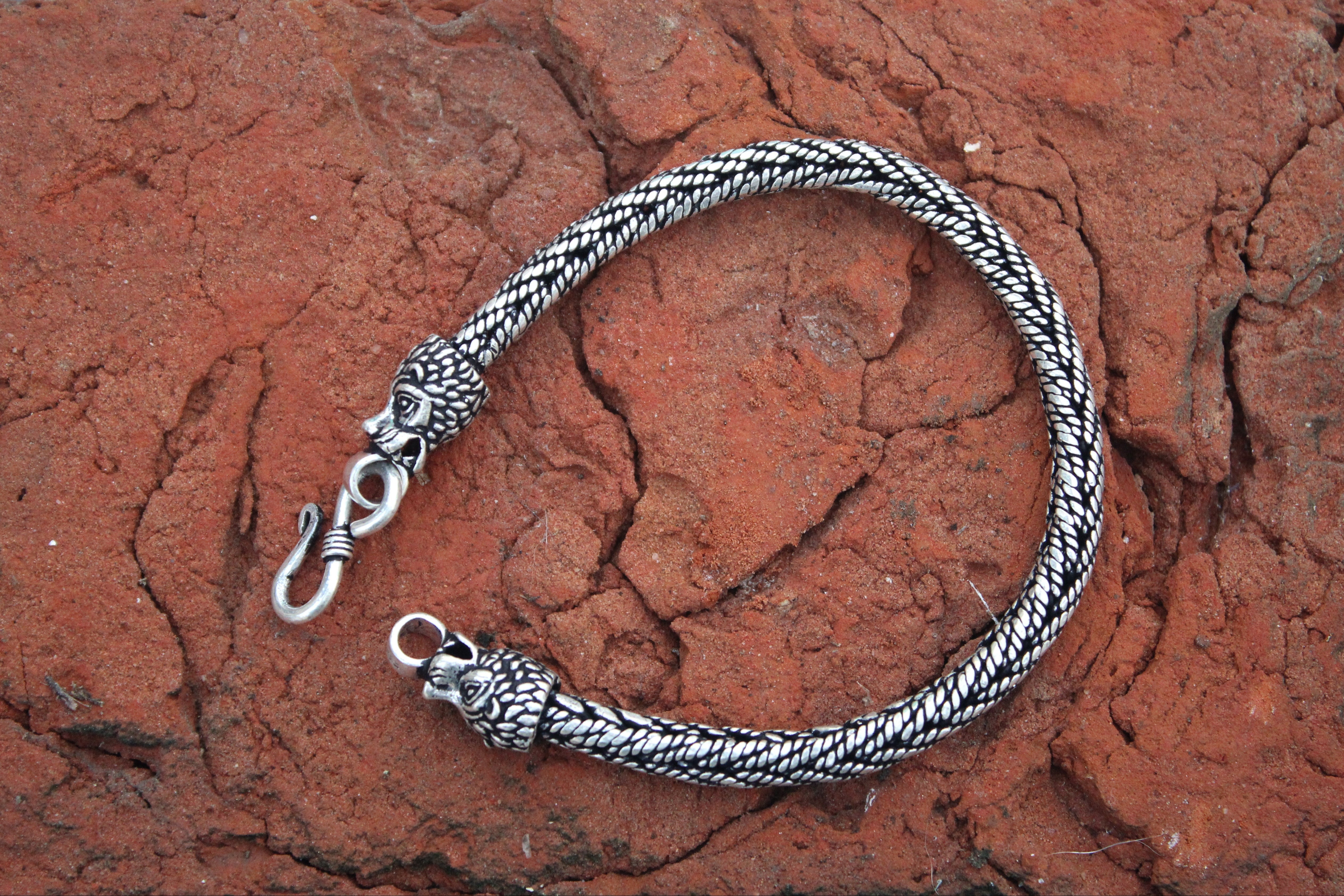 Silver Dragon Men's Bracelet